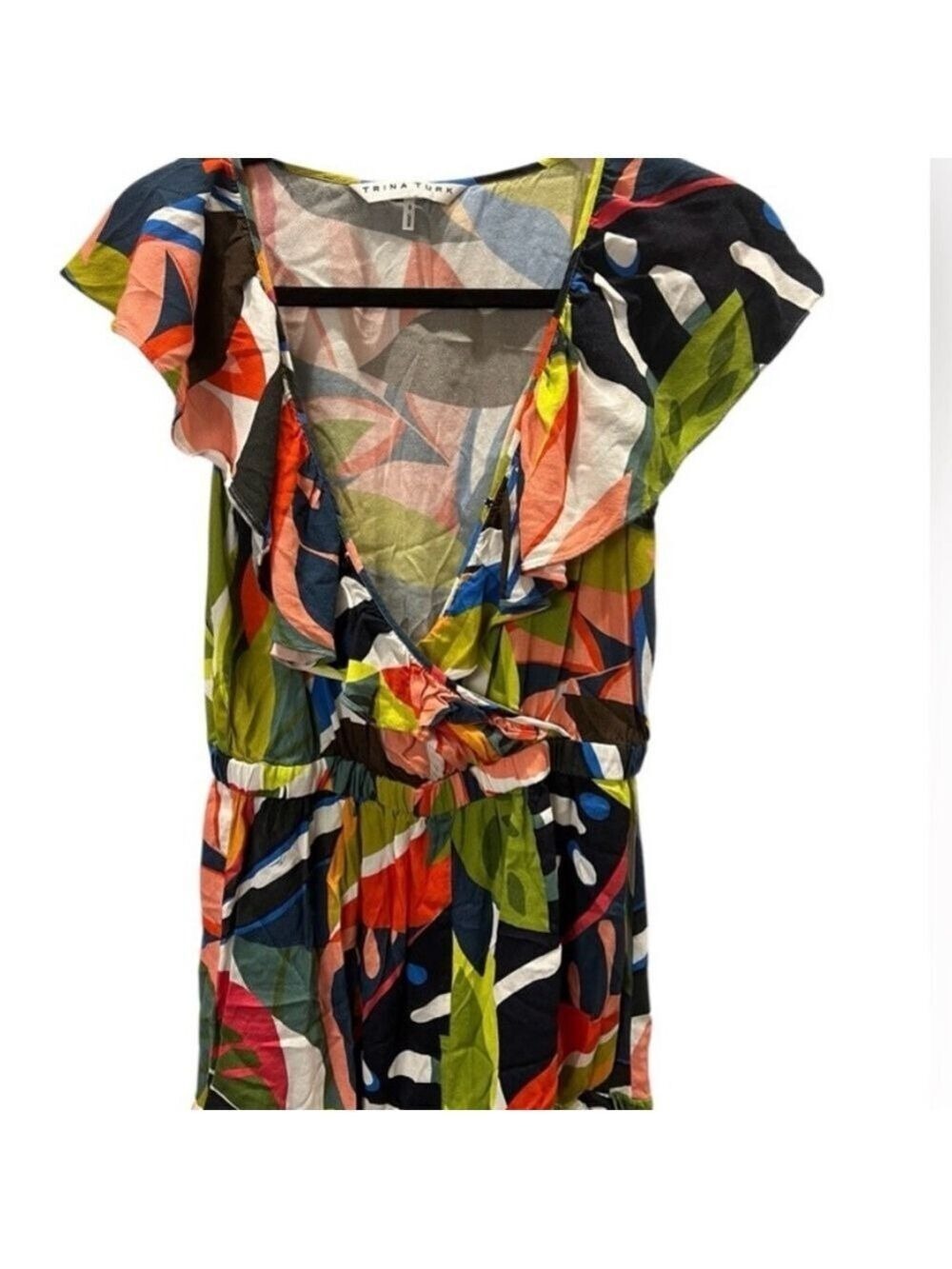 Trina Turk Multi-Color Ruffle Romper - Picture 6 of 7